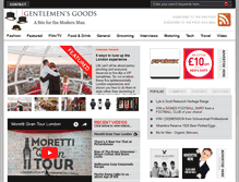 Tablet Screenshot of gentlemensgoods.com